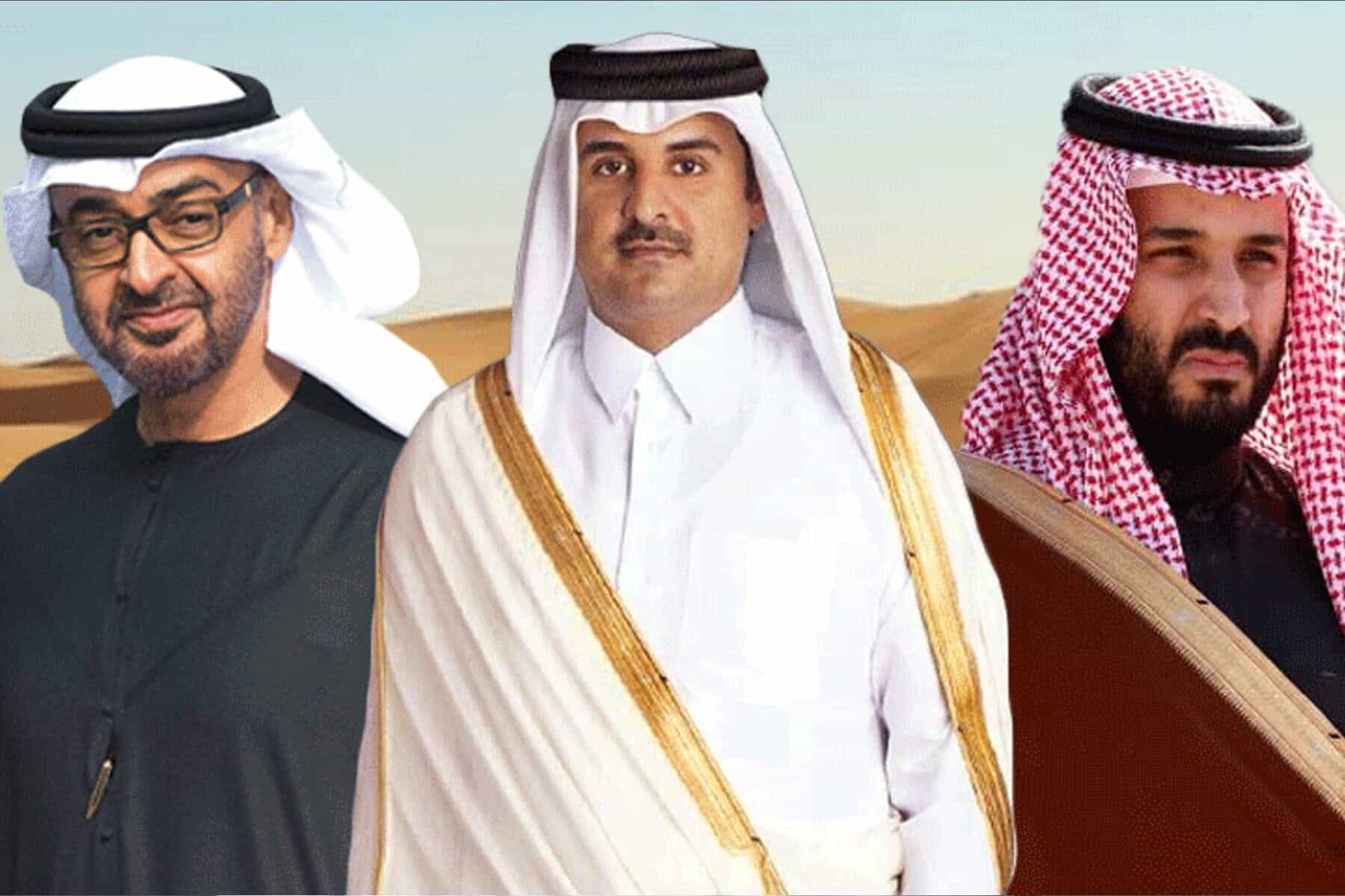 تميم وبن سلمان وبن زايد watanserb.com