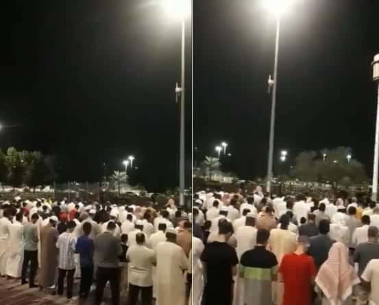 صلاة العشاء في حديقة الملك فهد watanserb.com