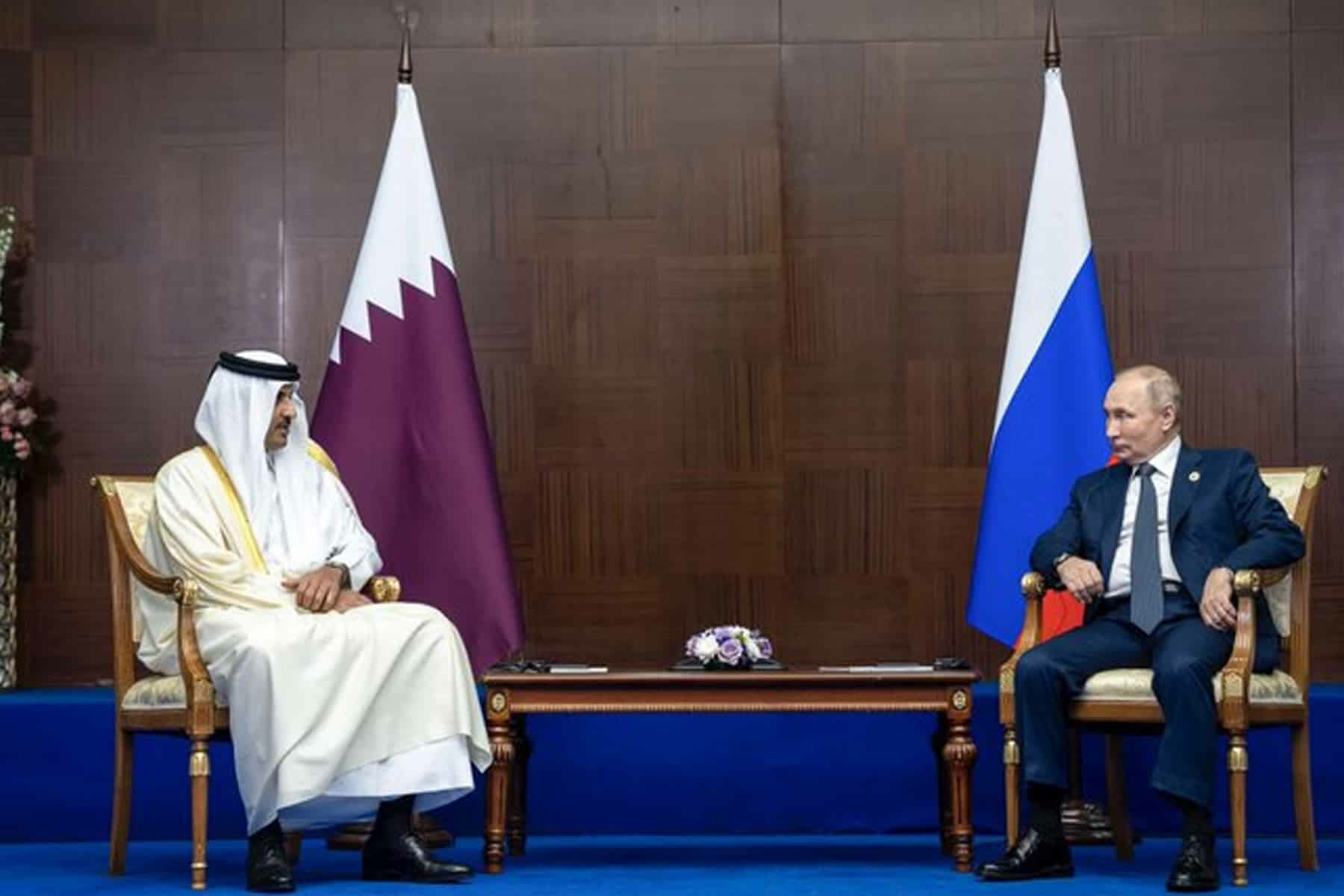 فلاديمير بوتين و أمير قطر watanserb.com