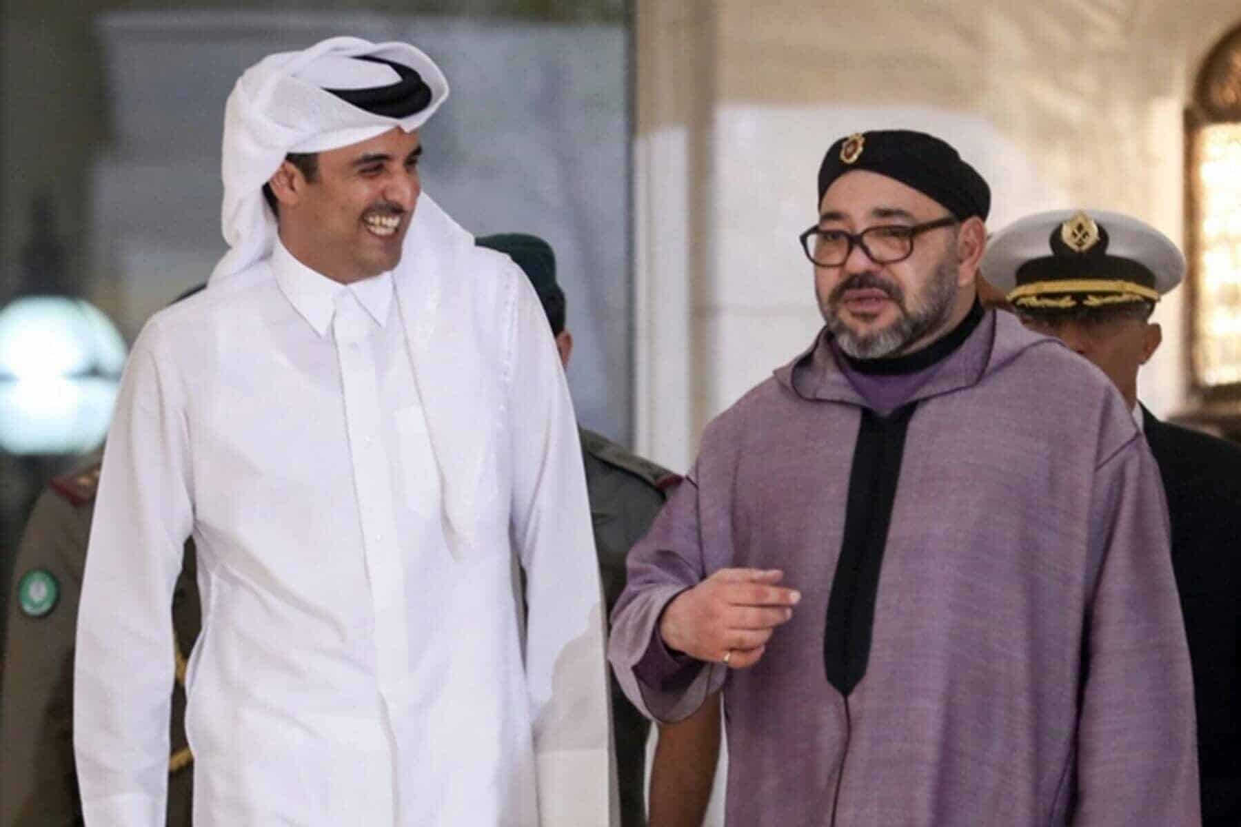 أمير قطر و محمد السادس watanserb.com