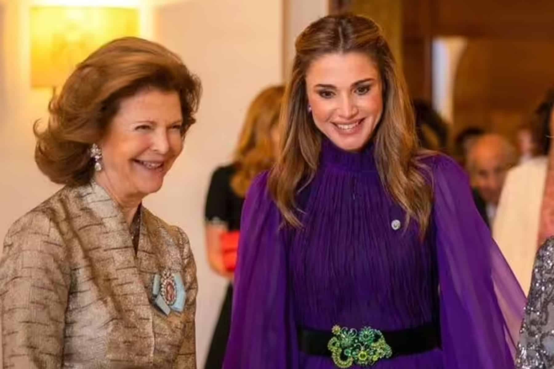 الملكة رانيا و ملكة السويد watanserb.com