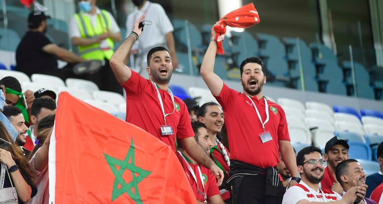 تشجيع المغرب للمنتخب السعودي watanserb.com