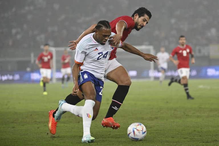 أهداف مصر وبلجيكا في المباراة الودية watanserb.com