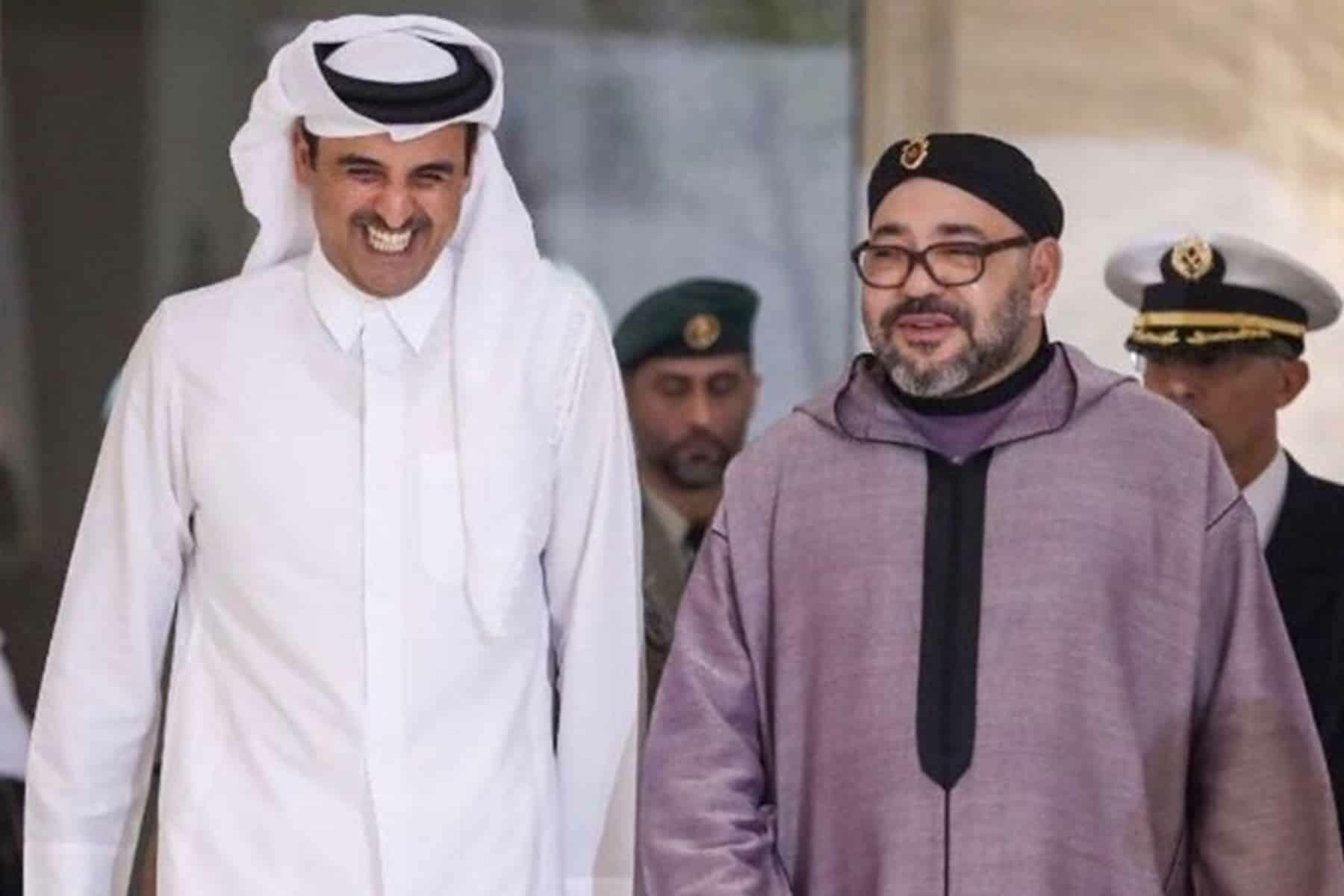 محمد السادس و أمير قطر watanserb.com