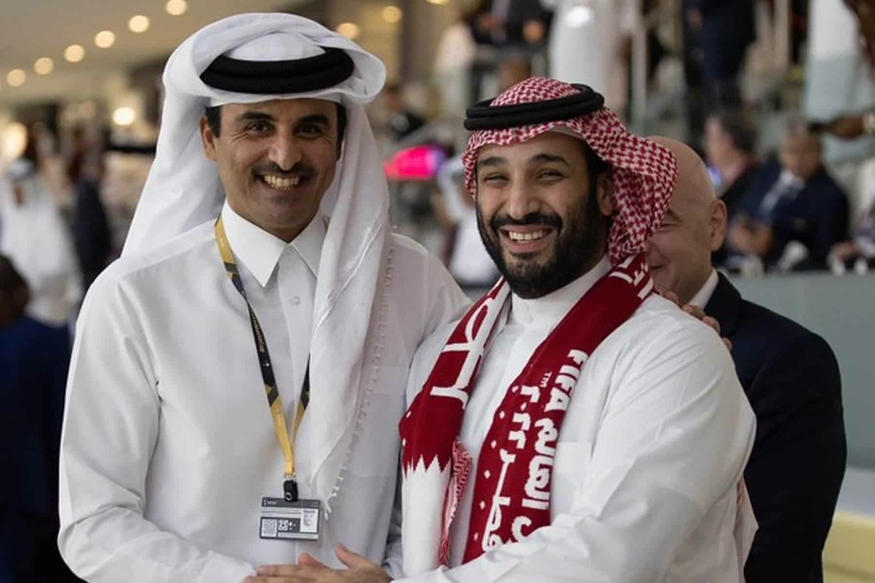محمد بن سلمان و أمير قطر watanserb.com