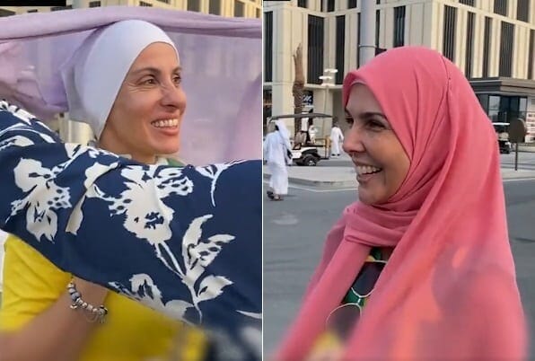 مشجعات يجربن الحجاب watanserb.com