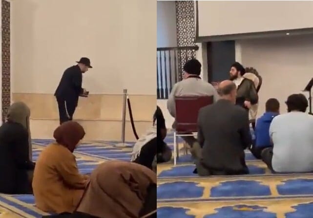 يهودي يؤدي صلاته في مسجد watanserb.com
