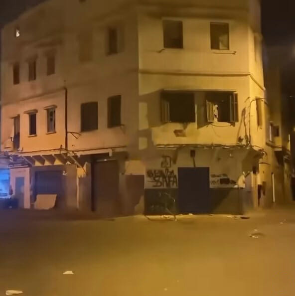 انهيار بناية سكنية بالمغرب