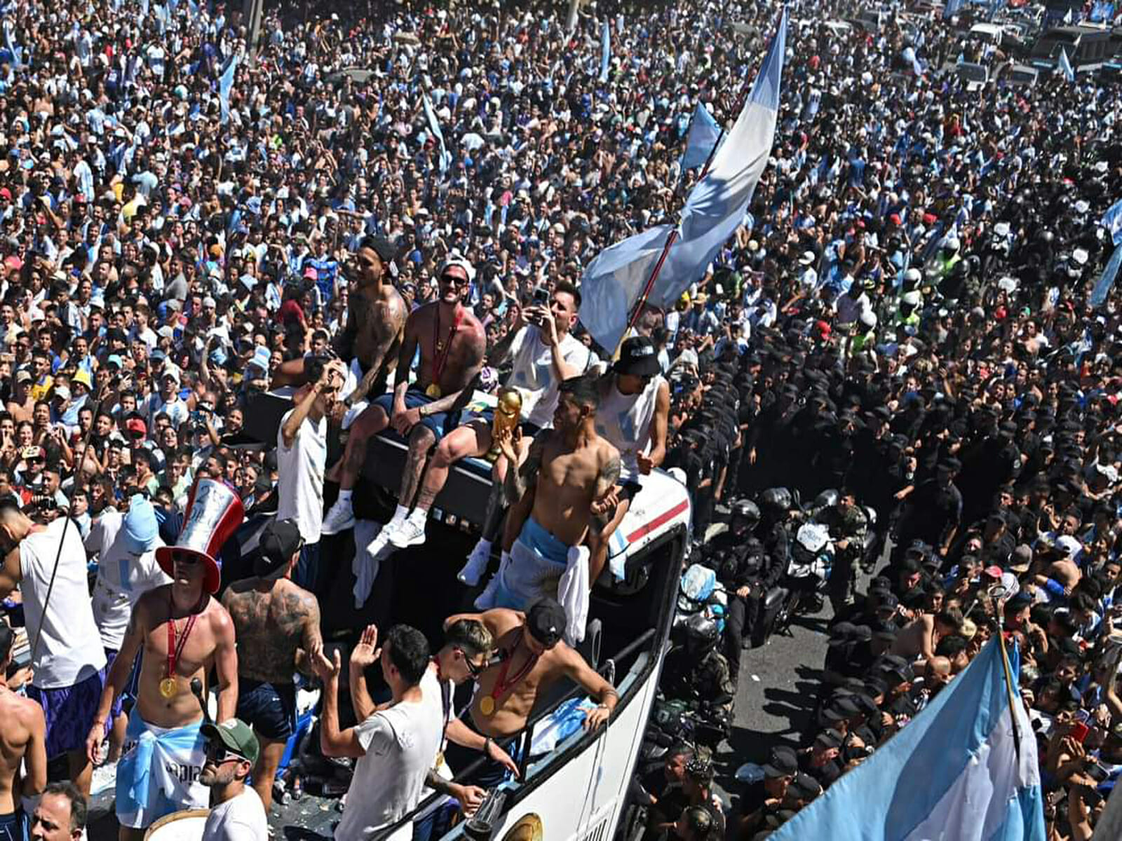احتفالات الأرجنتين بلقب كأس العالم 2022 watanserb.com