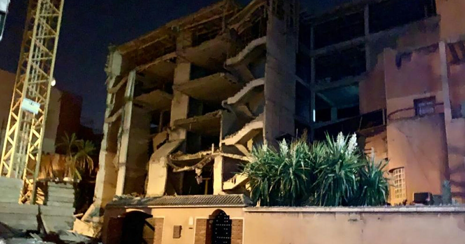 انهيار بناية سكنية بالمغرب watanserb.com
