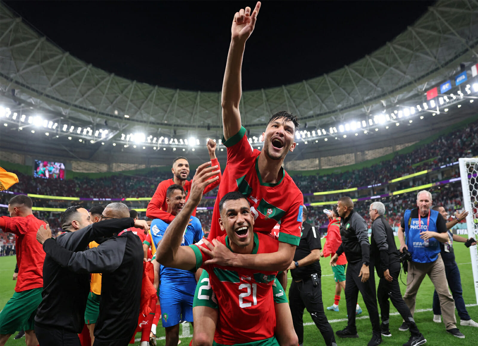 مواجهات المغرب وفرنسا قبيل مباراة كأس العالم 2022 watanserb.com