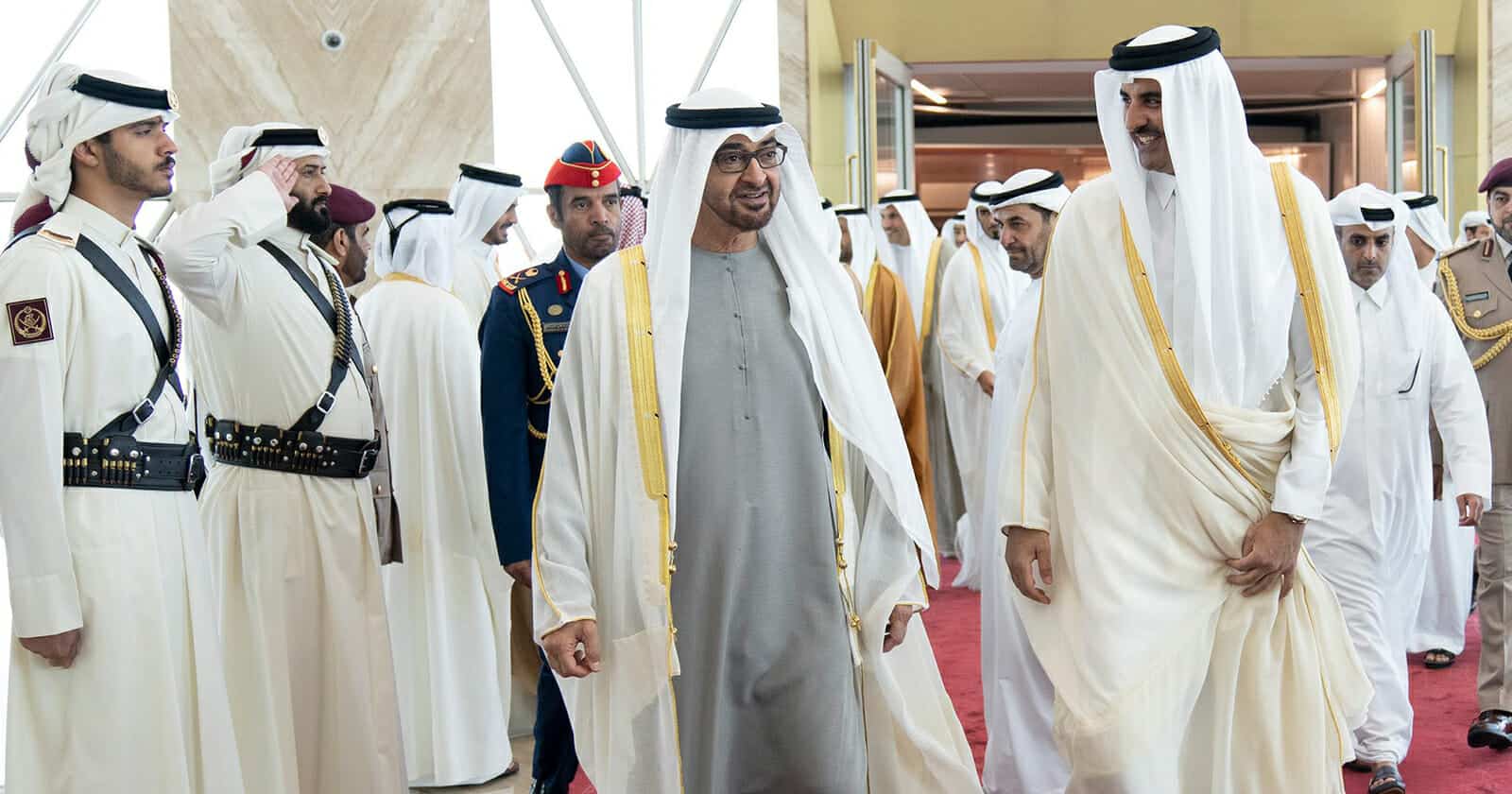 زيارة محمد بن زايد لقطر watanserb.com