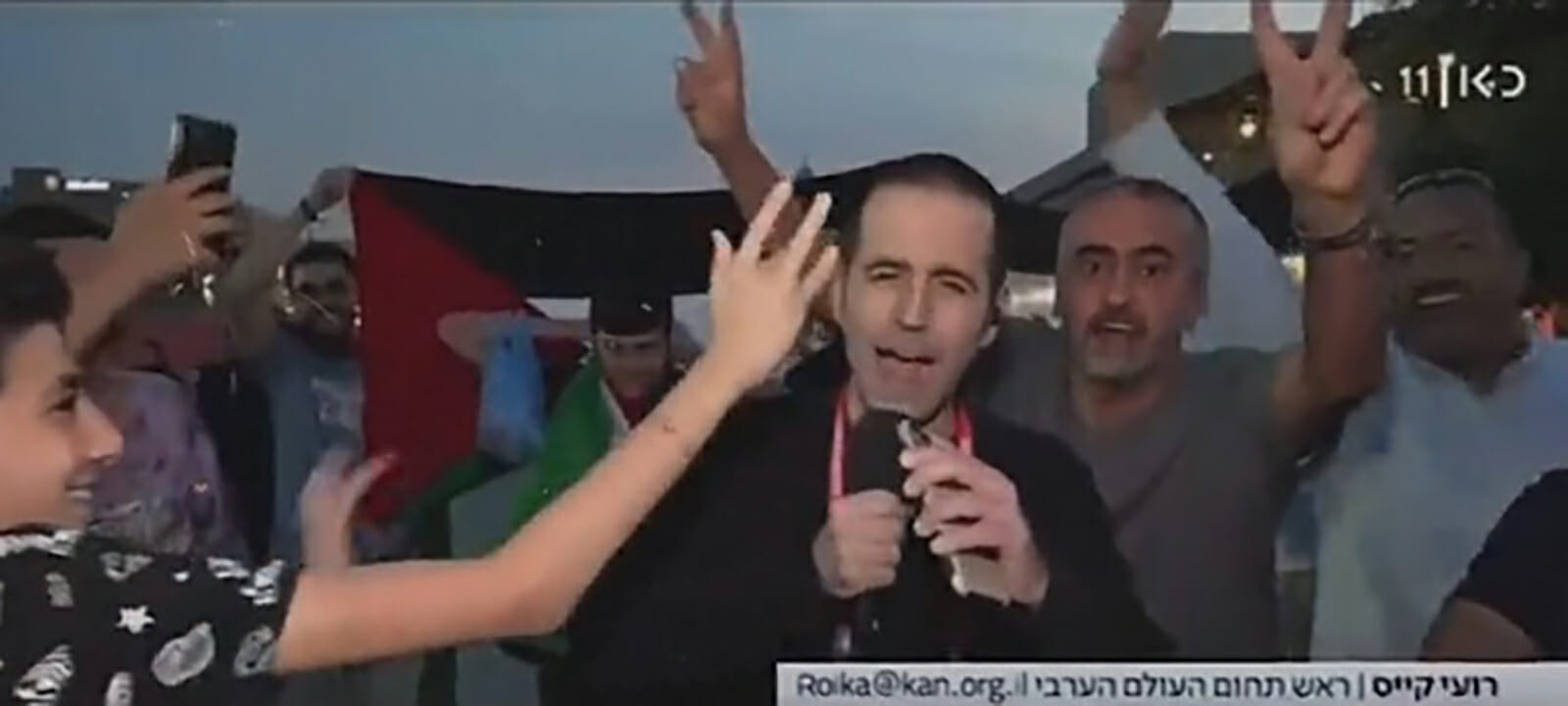 مشجع عربي مع قناة إسرائيلية watanserb.com