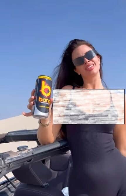 ملكة جمال كرواتيا إيفانا نول في إعلان لمشروب طاقة1