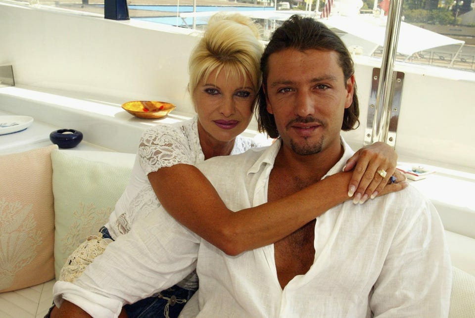 إيفانا ترامب مع زوجها السابق روسانو روبيكوندي
