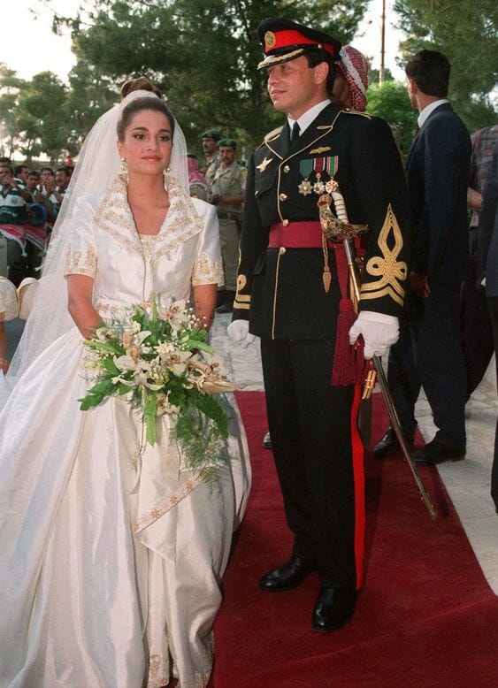 الملكة رانيا العبدالله والملك عبدالله الثاني