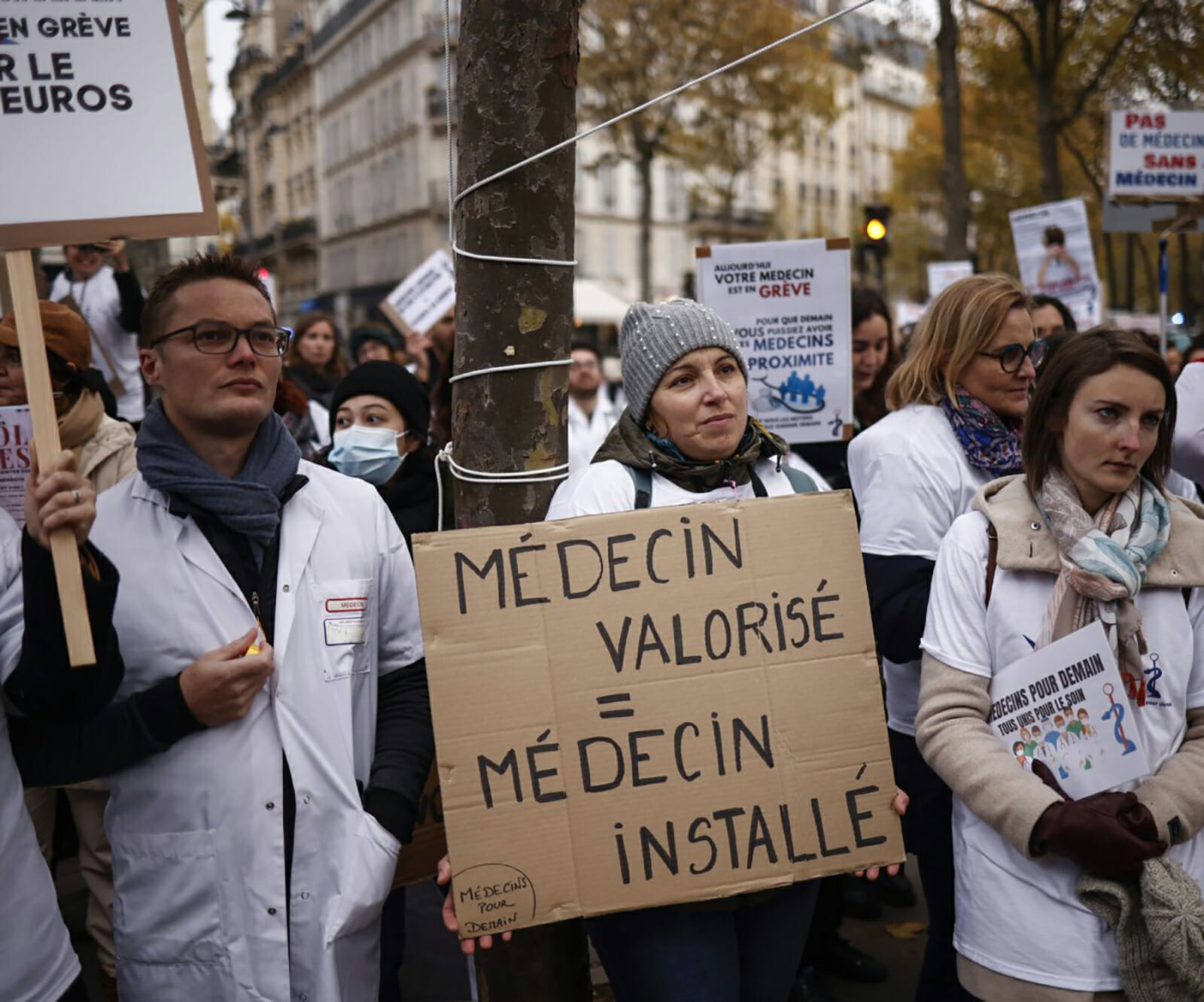 إضراب الأطباء فرنسا