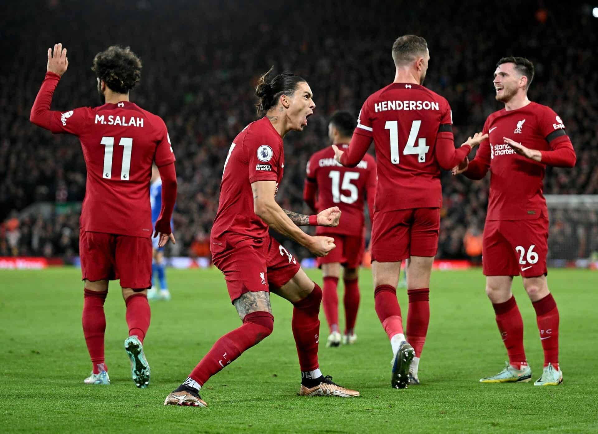 احتفال نجوم فريق ليفربول