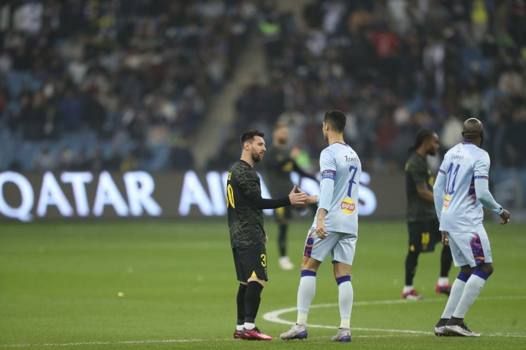 رونالدو وميسي في كأس موسم الرياض 2023