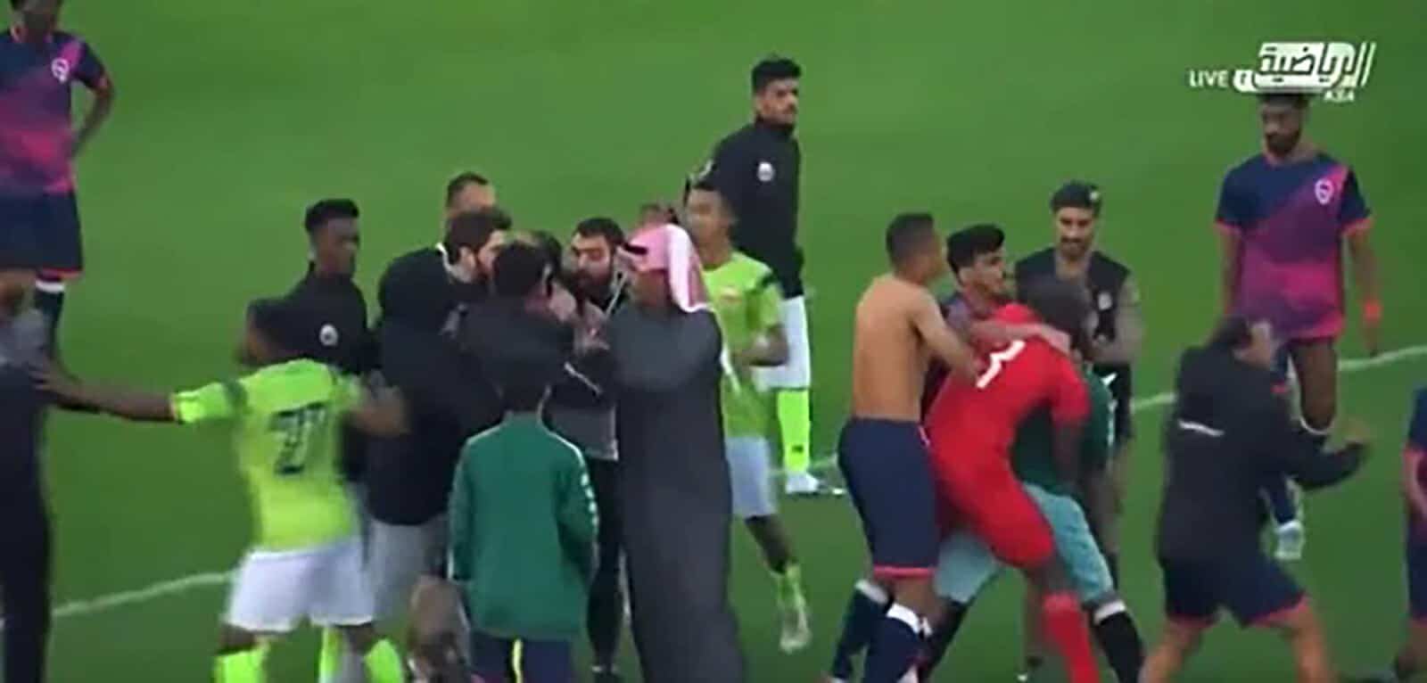 عراك نادي الثقبة والخالدي watanserb.com