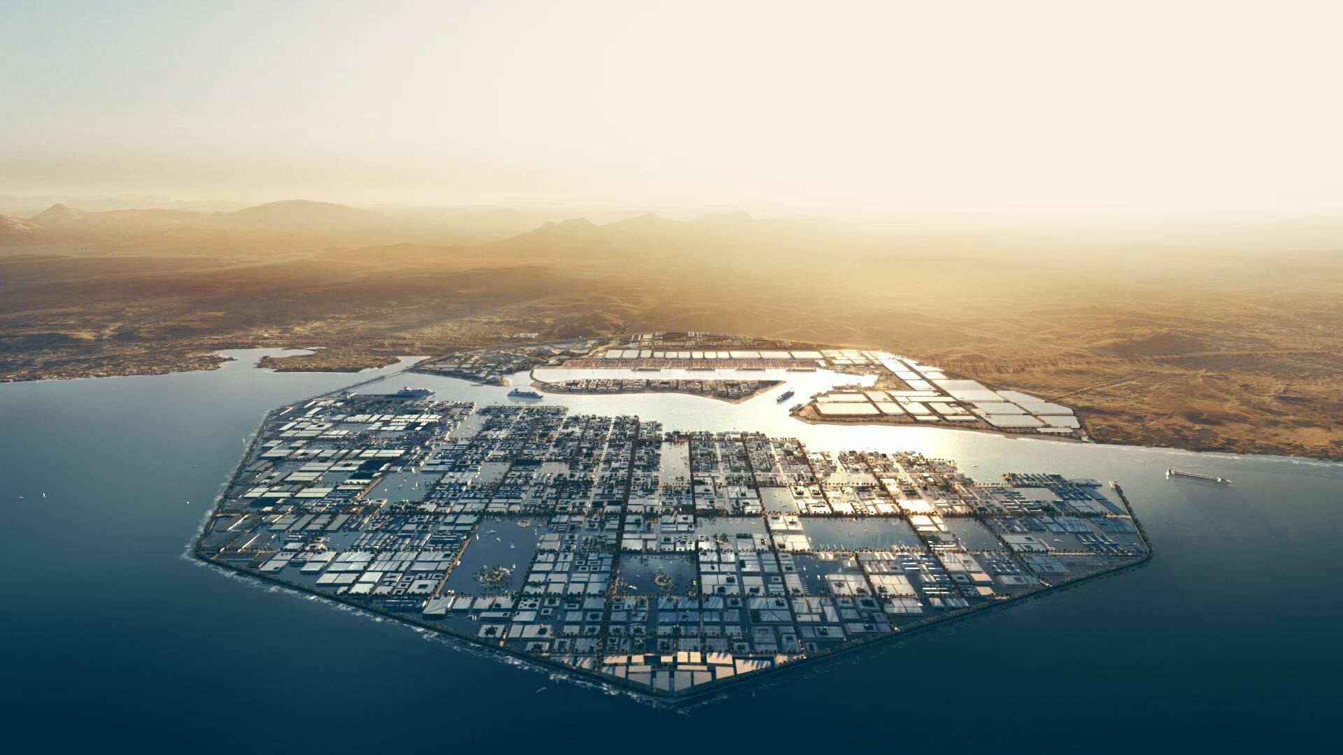 نيوم مدينة ضخمة يجري بناؤها في شمال غرب المملكة العربية السعودية