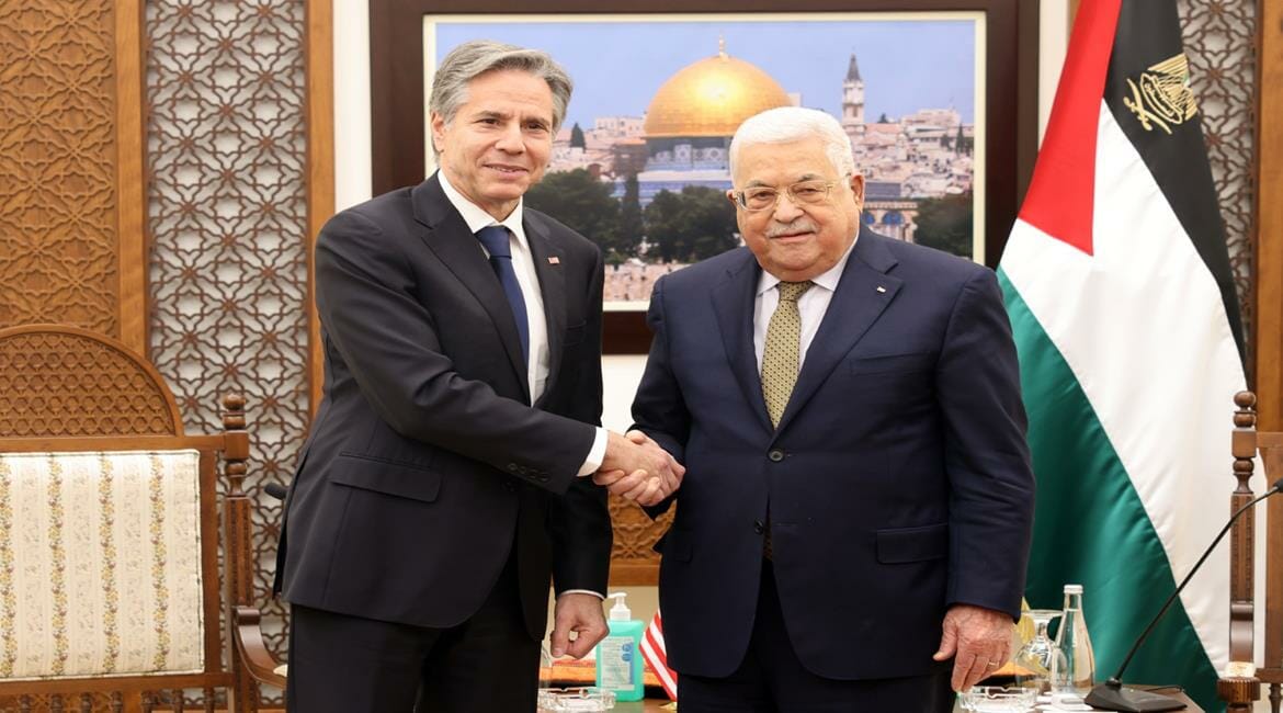 الرئيس محمود عباس يستقبل وزير الخارجية الأمريكي أنتوني بلينكين