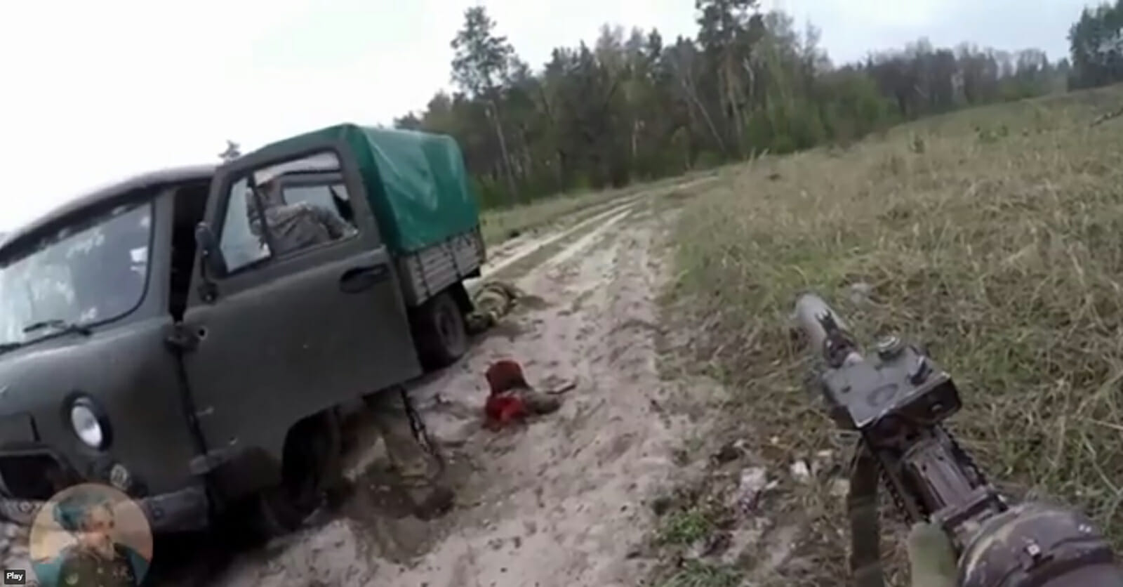 كمين روسي لشاحنة عسكرية أوكرانية watanserb.com
