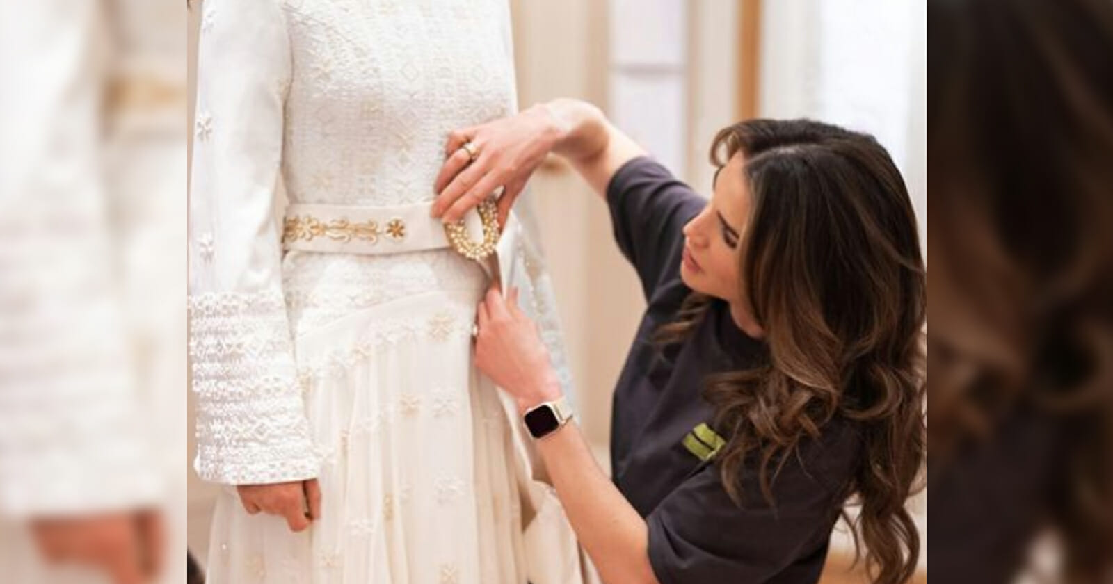 فستان زفاف الأميرة إيمان watanserb.com