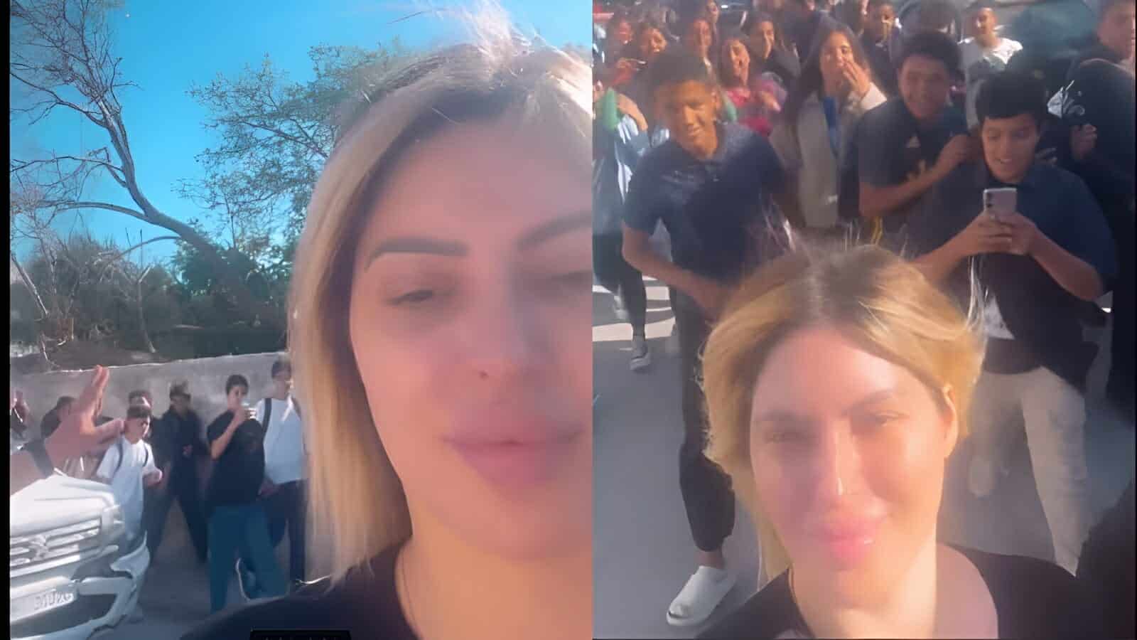 التونسية مريم الدباغ تحتفي بمطاردة طلبة المدارس لها بعد أن فجرت غرائزهم بلباسها المثير (شاهد) watanserb.com