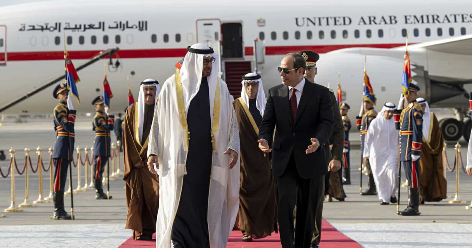 محمد بن زايد في زيارة رسمية إلى مصر watanserb.com