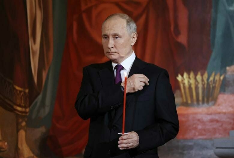 ندبة على رقبة بوتين