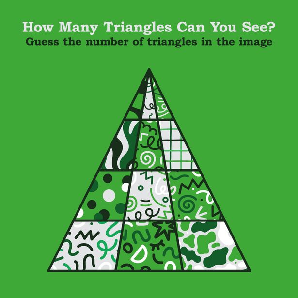  اكتشاف عدد المثلثات في هذا الوهم البصري