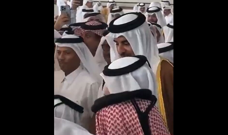 الشيخ تميم في حفل زفاف أحمد بن عبد الله بن ناصر