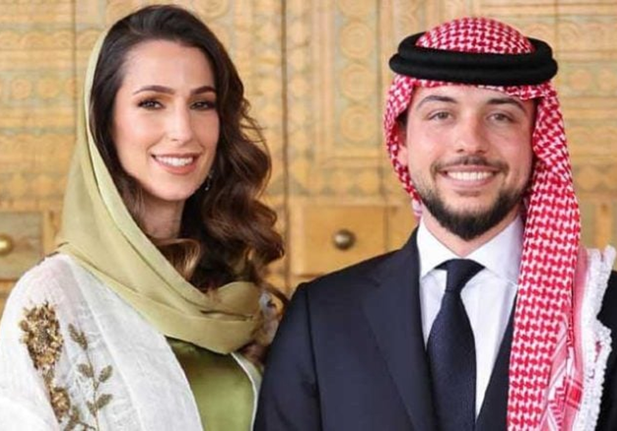 الأمير الحسين والآنسة رجوة آل سيف watanserb.com
