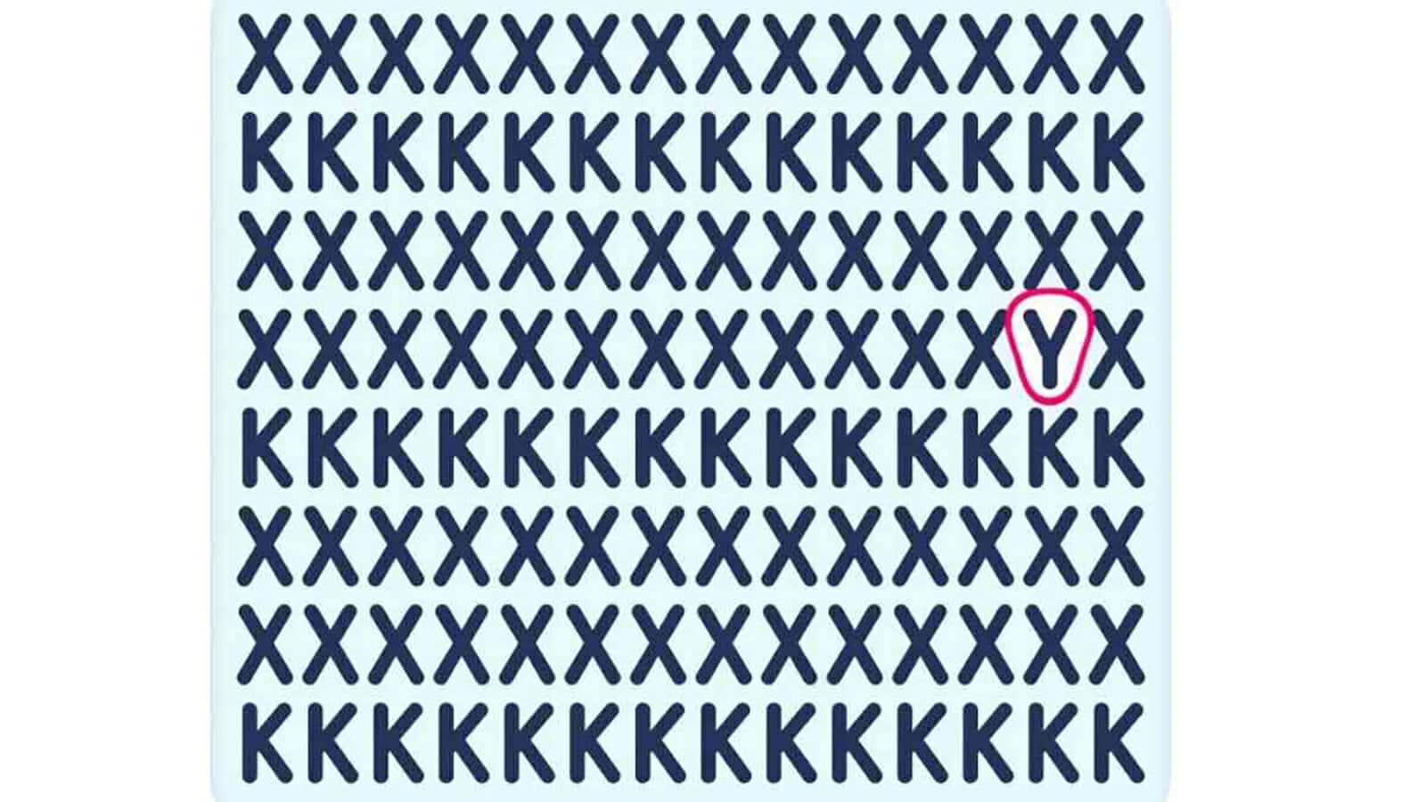 العثور على الأحرف الفردية في جدول الأبجدية