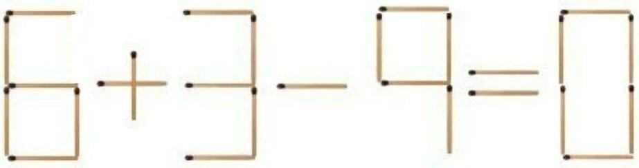 حل لغز أعواد الثقاب