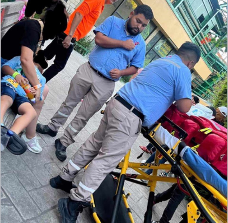 سقوط طفل في مينة ملاهي من ارتفاع شاهق