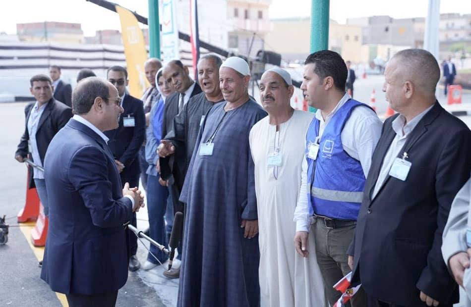 حوار السيسي مع الفلاحين في محافظة البحيرة