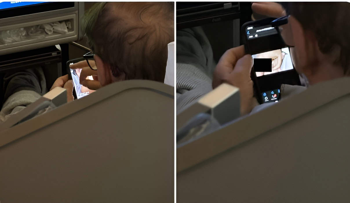 فيلم إباحي صوت وصورة في درجة رجال الأعمال على خطوط طيران شهيرة! (شاهد)