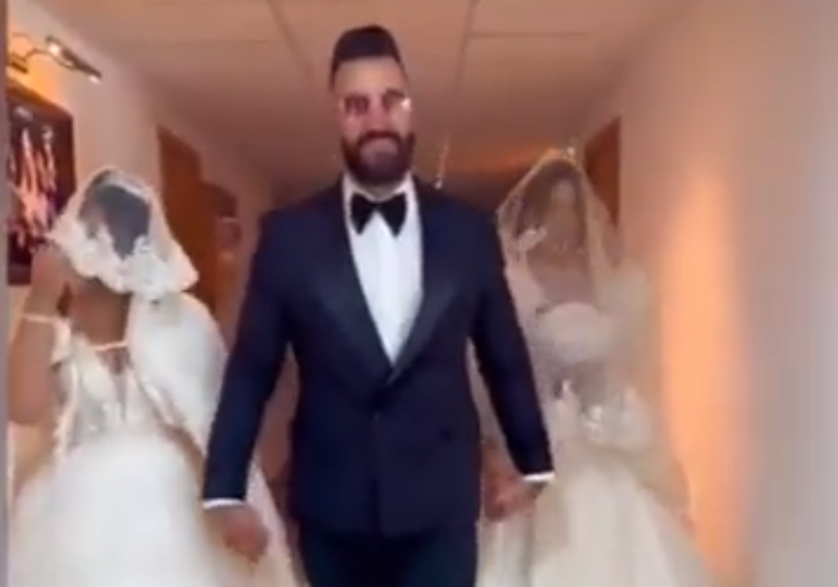 "ليلة الدخلة" مشتركة.. جزائري "عنابي" يتزوج فتاتين في يوم واحد (فيديو)