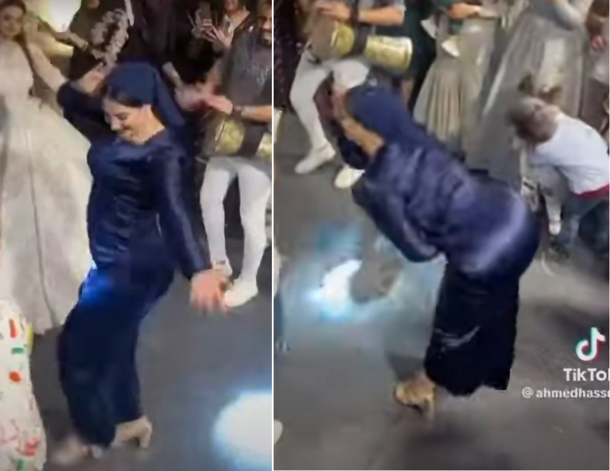 رقص صاحبة الفستان الأزرق