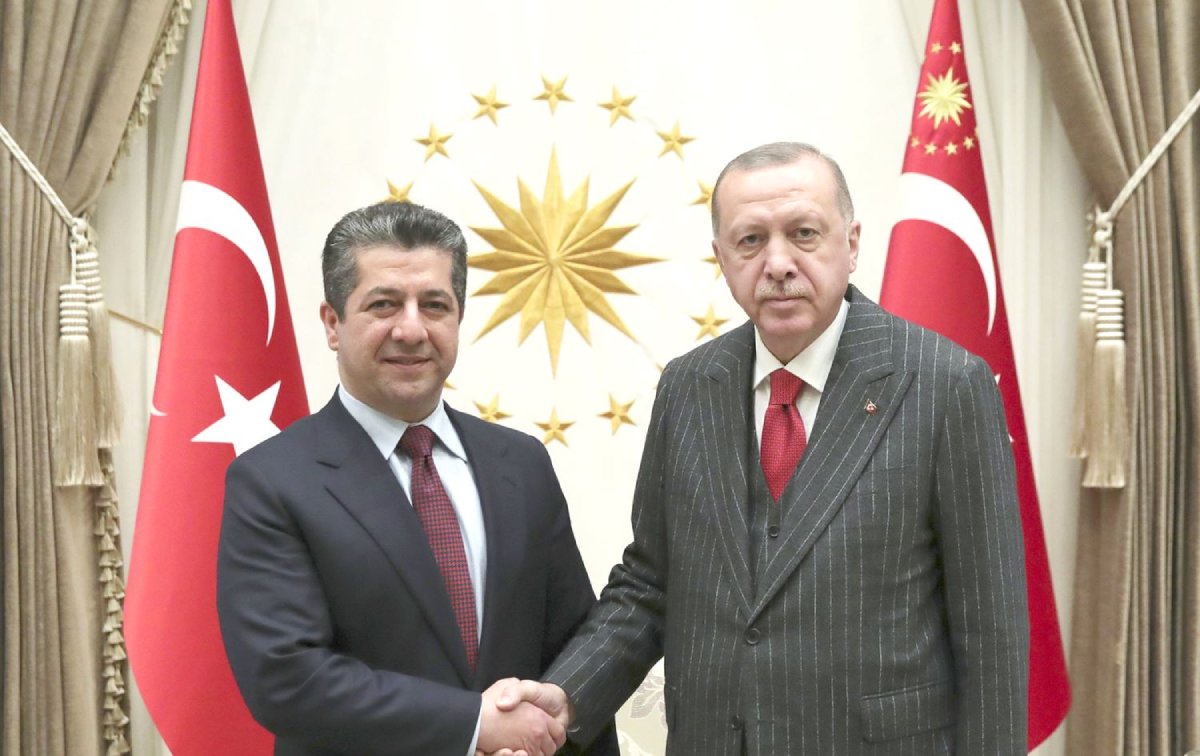 لقاء مسرور بارزاني وأردوغان