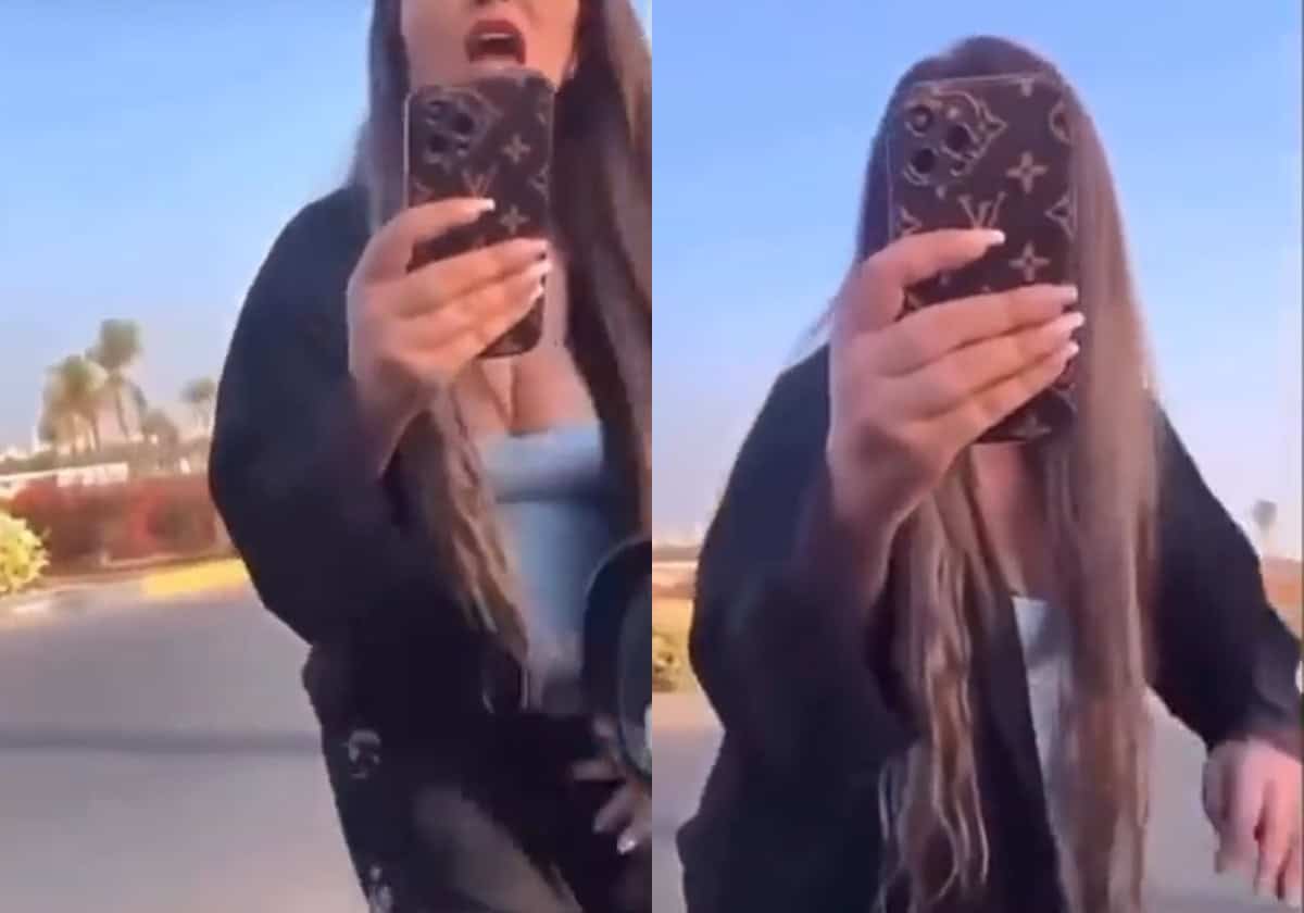 فتاة ليل عارية تتحرش بسعودي رفضها في وضح النهار في السعودية