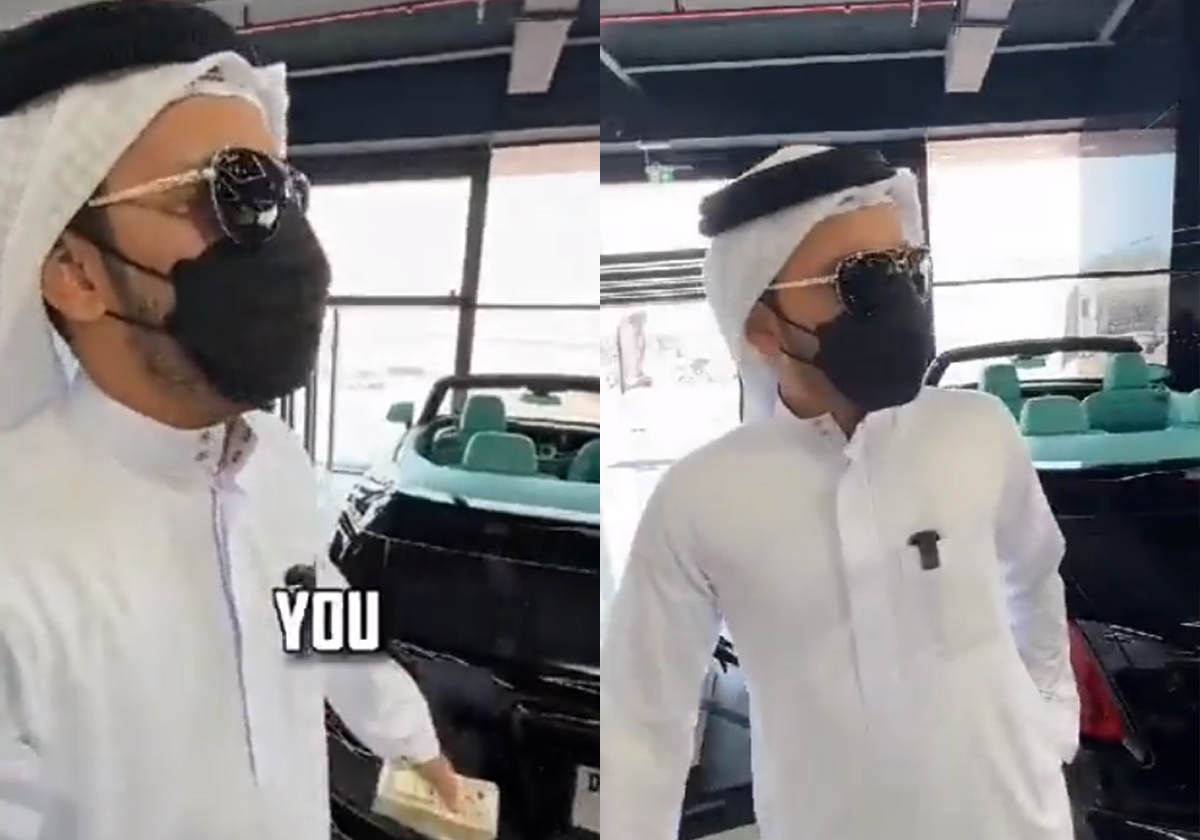 حبس مقيم استفز الإماراتيين بفيديو في معرض سيارات