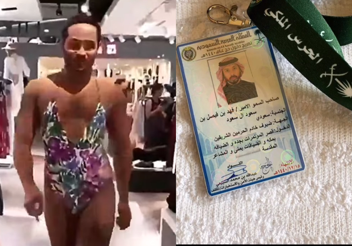 أمير سعودي مثلي الجنس يستعرض جسده بملابس نسائية