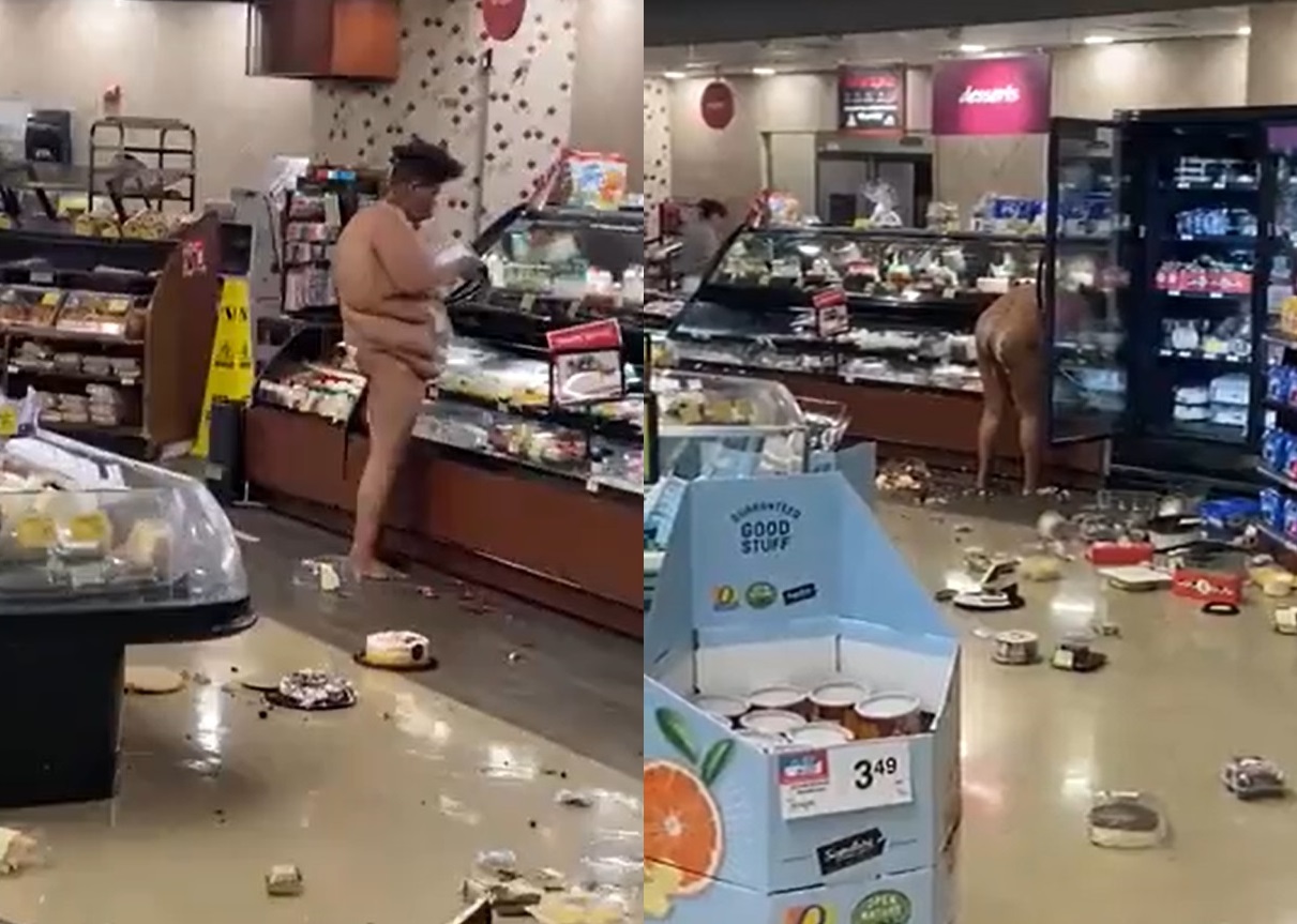 إيلون ماسك ينشر فيديو امرأة عارية تحطم محل تجاري