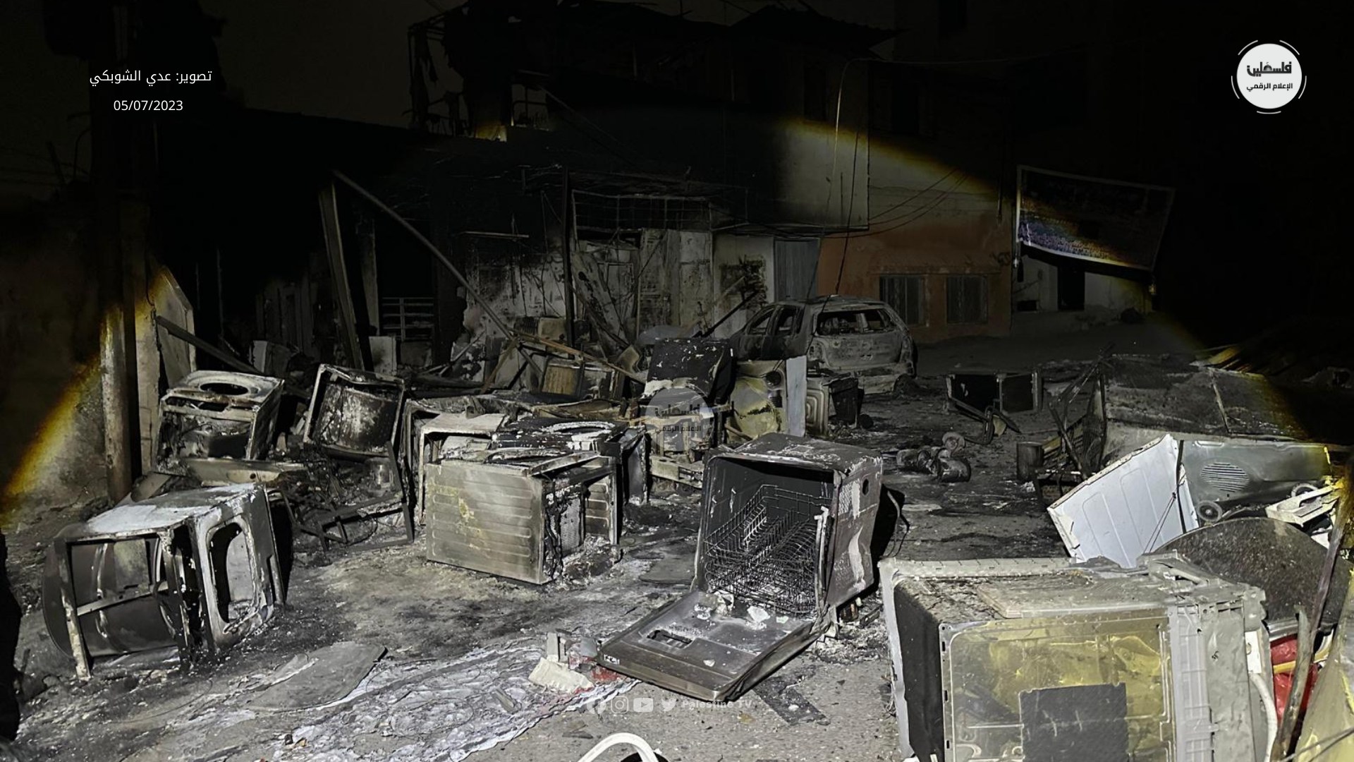 الدمار في مخيم جنين بعد انسحاب الاحتلال