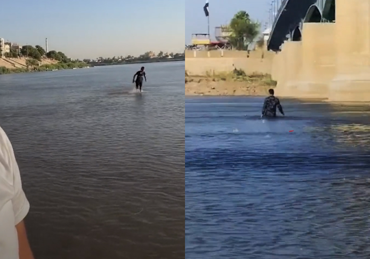 كارثة بيئية في العراق وصلت حد عبور نهر دجلة سيرا على الأقدام