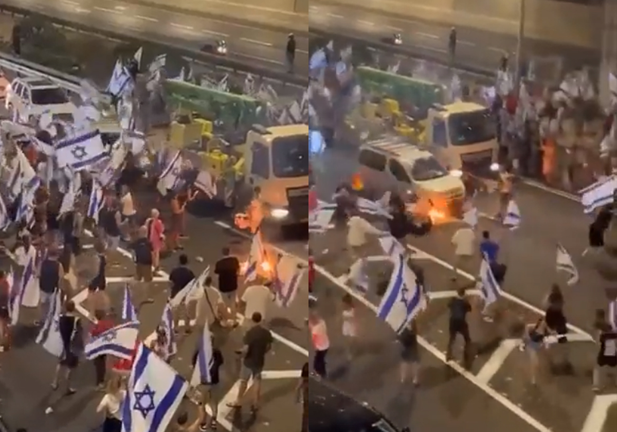 نشر الذعر.. فيديو دهس إسرائيليين في تل أبيب من قبل مستوطن
