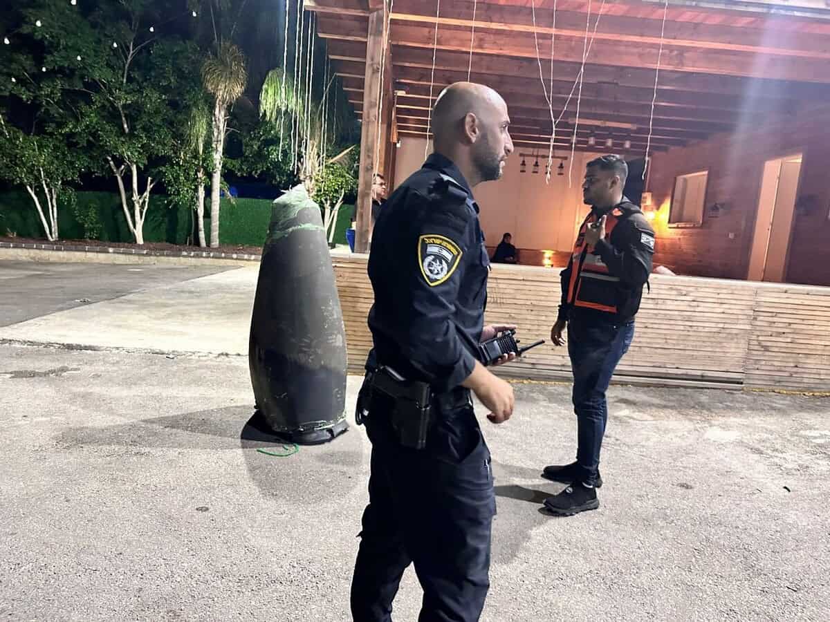 سقوط صاروخ سوري في رهط